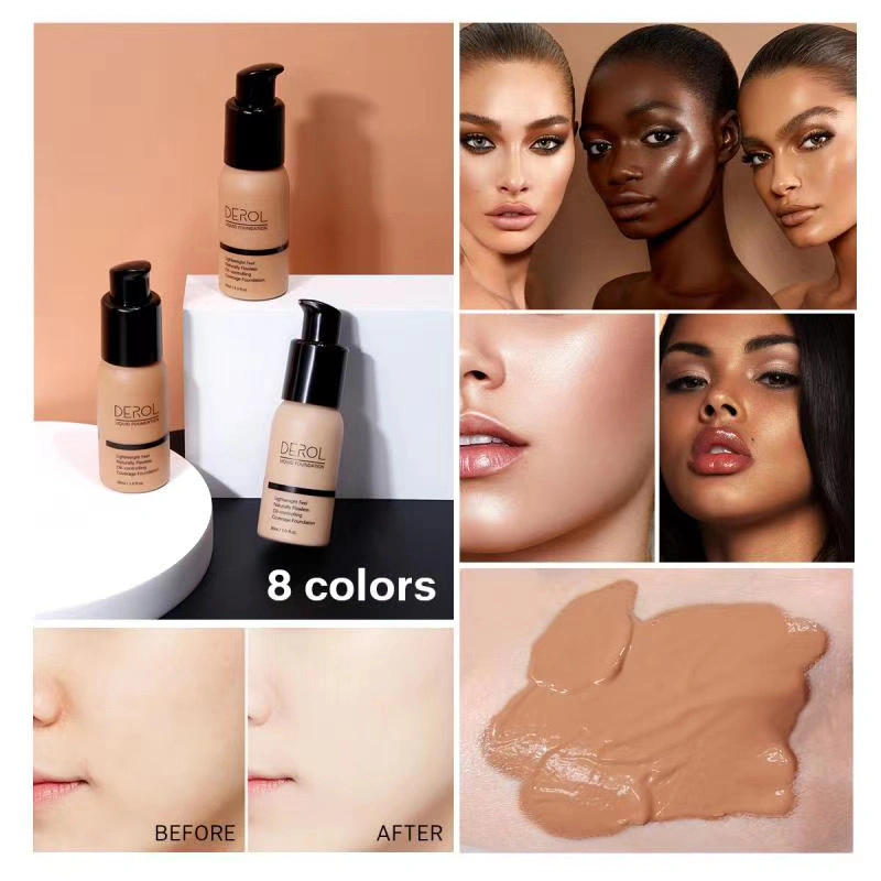 Cosmetics Organic Foundation Makeup Liquid Private Label High Quality Waterproof Whitening Face Care