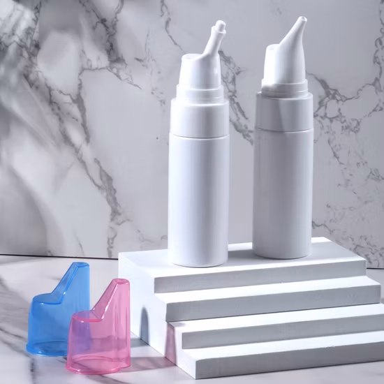 Fabricante mayorista de alta calidad 30 mm 410 30 ml Botella pulverizadora de niebla fina de plástico PP Aerosol nasal oral para medicina